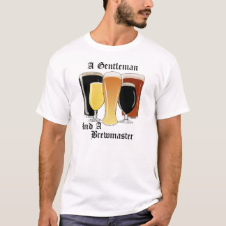 En gentleman och en Brewmaster T skjorta Tee Shirt
