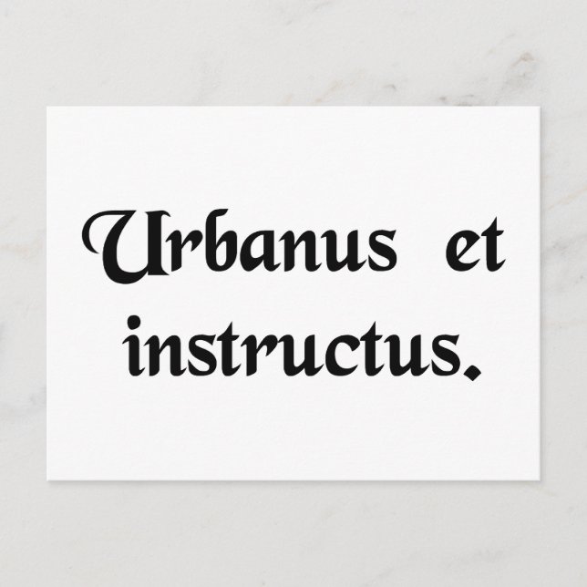 En gentleman och en scholar. vykort (Framsida)