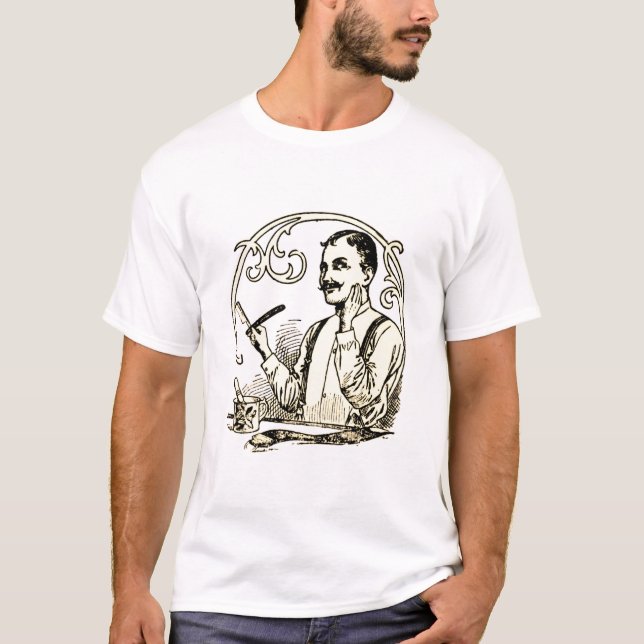 En gentleman's Traditional Shaving T Shirt (Framsida)