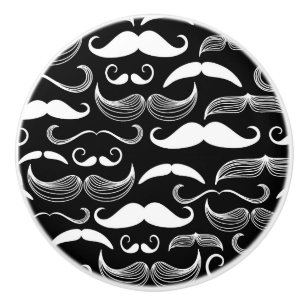 En Gentlemen's Klubb. Mustache mönster Knopp