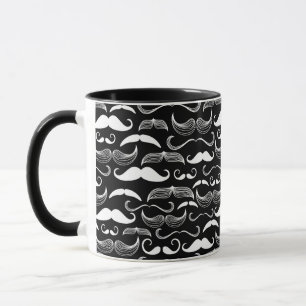 En Gentlemen's Klubb. Mustache mönster Mugg