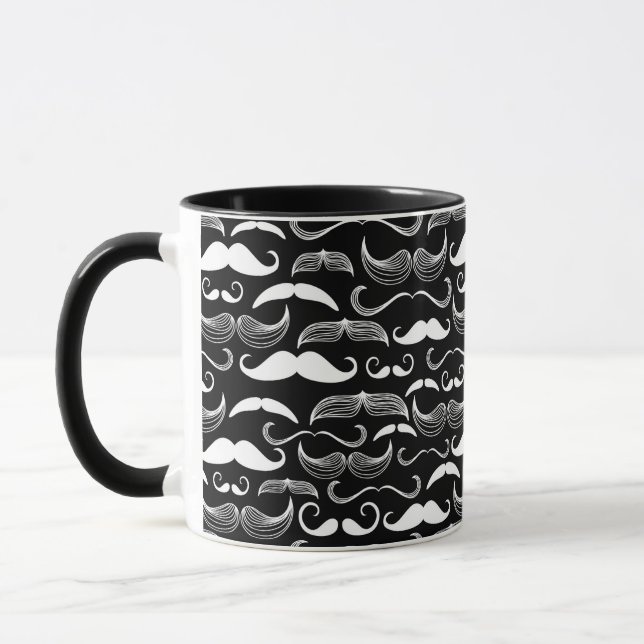 En Gentlemen's Klubb. Mustache mönster Mugg (Vänster)