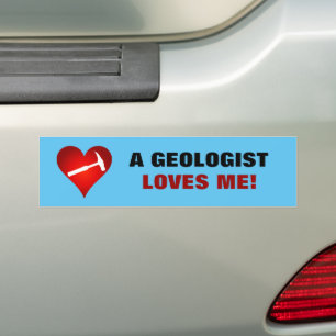 En geolog Kärlek me Bildekal