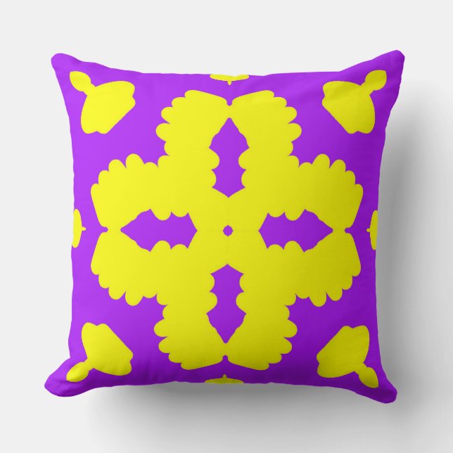 En geometrisk struktur av elegant skriver ut mönst kudde (Framsida)