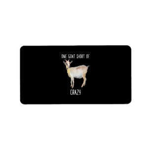 En get Kort av Crazy Funny Goat Adressetikett