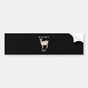 En get Kort av Crazy Funny Goat Bildekal