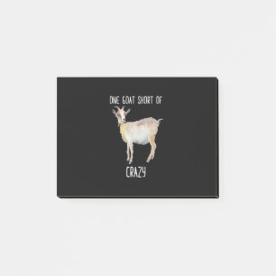 En get Kort av Crazy Funny Goat Post-it Block