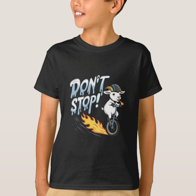 En get som kör en unicycle t shirt (Framsida)