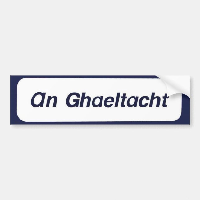 En Ghaeltacht Bildekal (Framsidan)