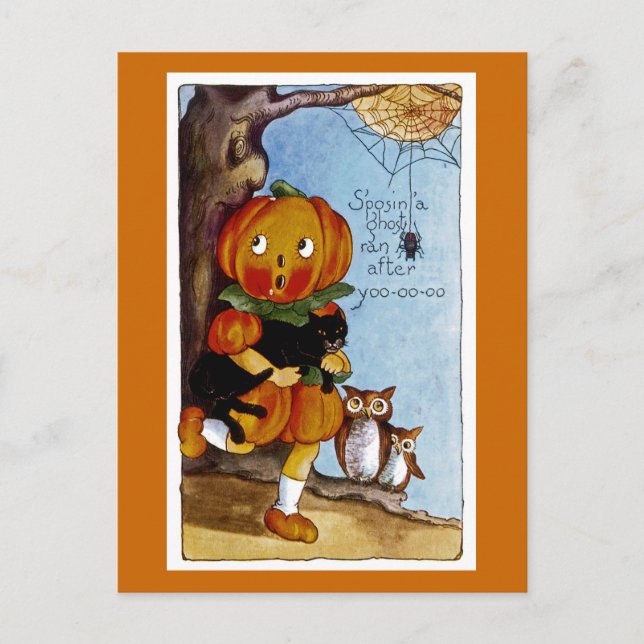 En Ghost sprang efter Yoo-oo-oo! Vykort (Framsida)