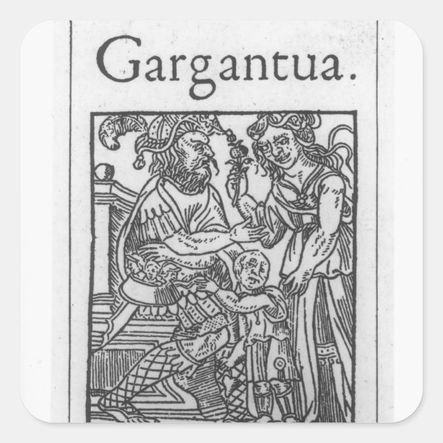 En Gianfamilj Fyrkantigt Klistermärke (Framsida)