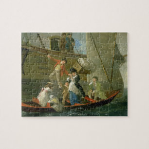 En gift sjöman Adieu, c.1800 (olja på panel) Pussel