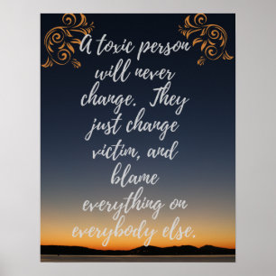 En giftig person - Wood Wall Art Poster