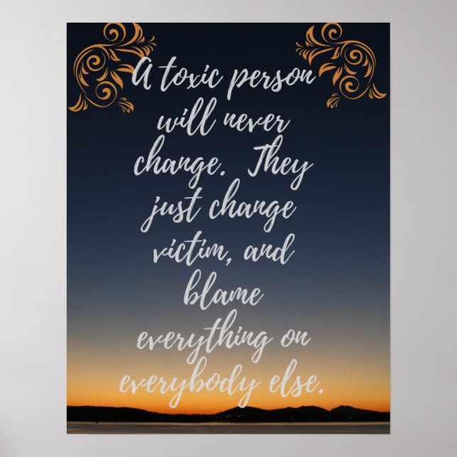 En giftig person - Wood Wall Art Poster (Framsidan)