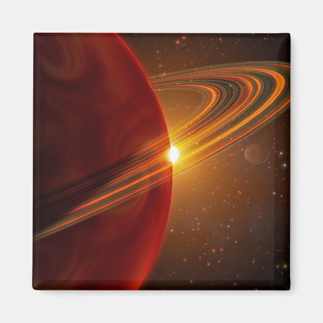 En gigantisk planet som omger den sol-liknande stj magnet (Framsidan)