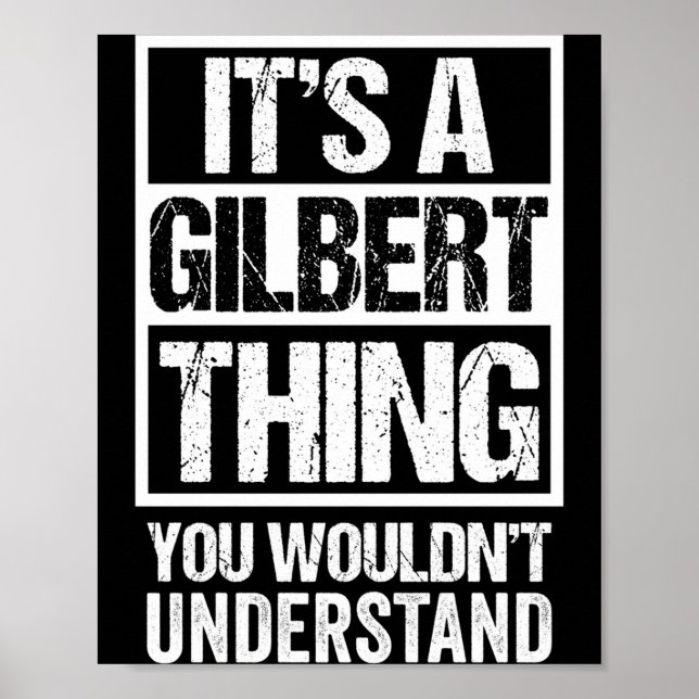 En Gilbert-grej skulle inte förstå efternamn förna Poster (Framsidan)