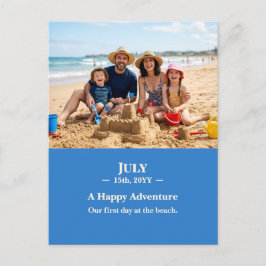 En Glad Äventyr Juli Minnes Foto Postkort Vykort