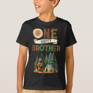 En glad bror Camper Första födelsedag Camping Be T Shirt