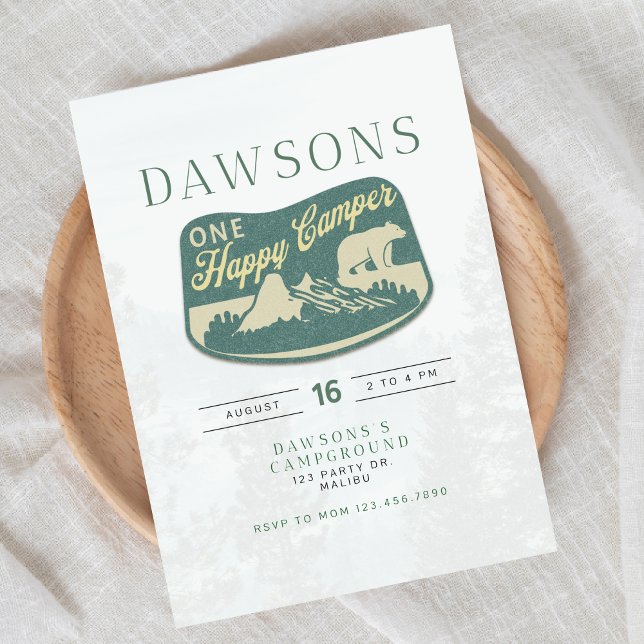 EN glad campare, EN Första födelsedag, Inbjudan (Skapare uppladdad)