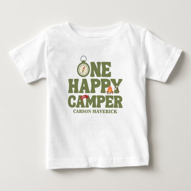 En Glad Campare Pojkars Födelsedag  T Shirt (Framsida)