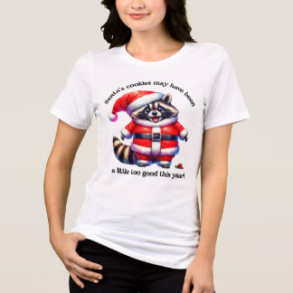 En glad circoon som firar jul i stil t shirt