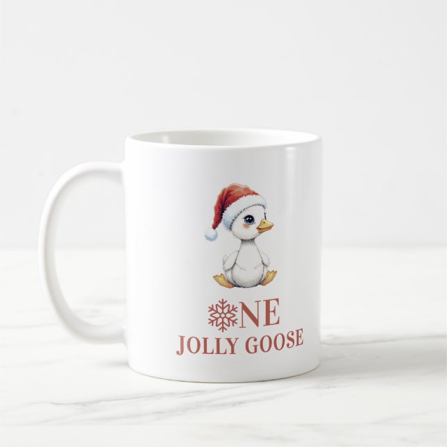 En glad gås födelsedag den första december kaffemugg (Vänster)
