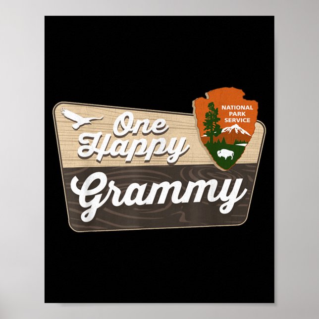 En Glad Grammy Campare Matchande Födelsedagsdekora Poster (Framsidan)