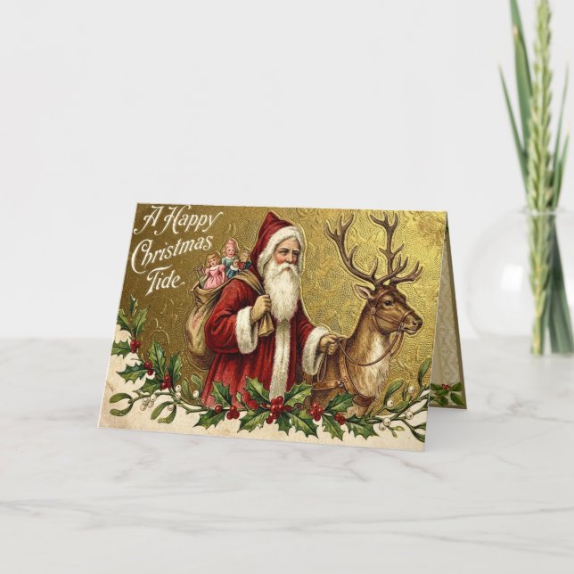 En glad jul tid helgkort (Framsida)