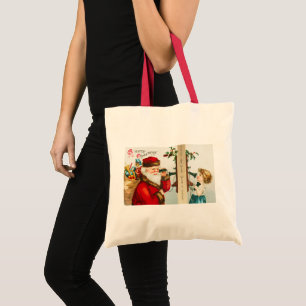 En glad jul Tomte av Ellen Clapsaddle Tygkasse