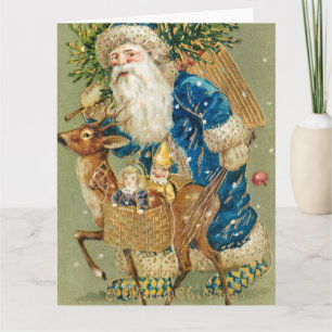 En glad jul vintagekonst kort