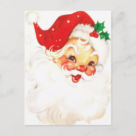 En glad, julaktig äpplekindad tomte, del 1 vykort