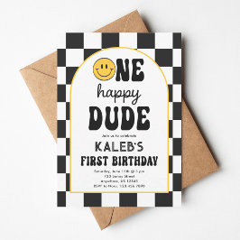 En Glad Kille 1-årsdag Inbjudningar