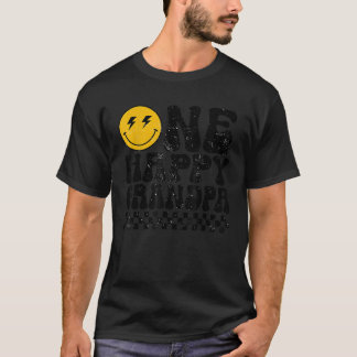 En glad kille farfar 1-års födelsedagsfamilj likad t shirt
