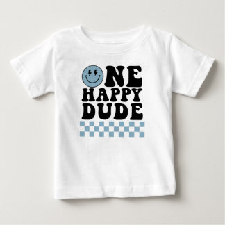 En glad kille födelsedagskjorta i blå t shirt