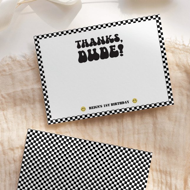 En Glad Kille | Pojkar Rad Kids 1-årsdag Tack Kort (Skapare uppladdad)