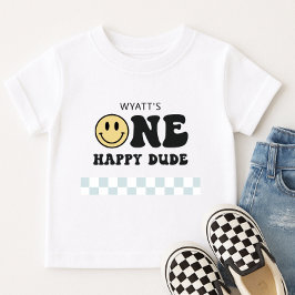 En glad kille Smile Face Första födelsedag T Shirt