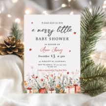 En glad liten baby shower jul blomster
