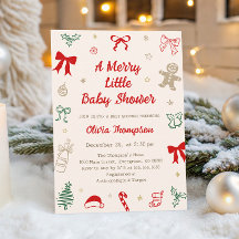 En Glad Liten Jul Bebis Shower
