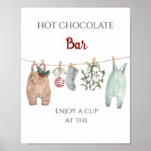 En Glad Liten Julkläder Varm Kakao Bar