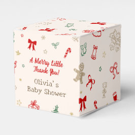 En Glad Liten Tack Jul Bebis Bjudning Presentaskar