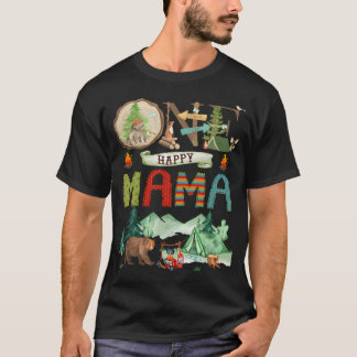 En Glad Mamma Camper 1-års Födelsedags Pojke Campi T Shirt