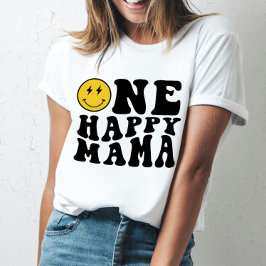 En Glad Mamma Matchande Födelsedags T-Shirt för Ma