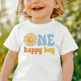En Glad Pojke Solsken 1-årsdag T Shirt