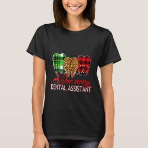 En glad tandläkarassistent Roligt julpresent För T Shirt