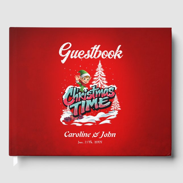 En glad tecknad gästböcker (Framsida)