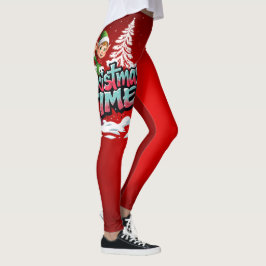 En glad tecknad leggings