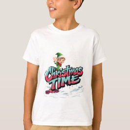 En glad tecknad t shirt