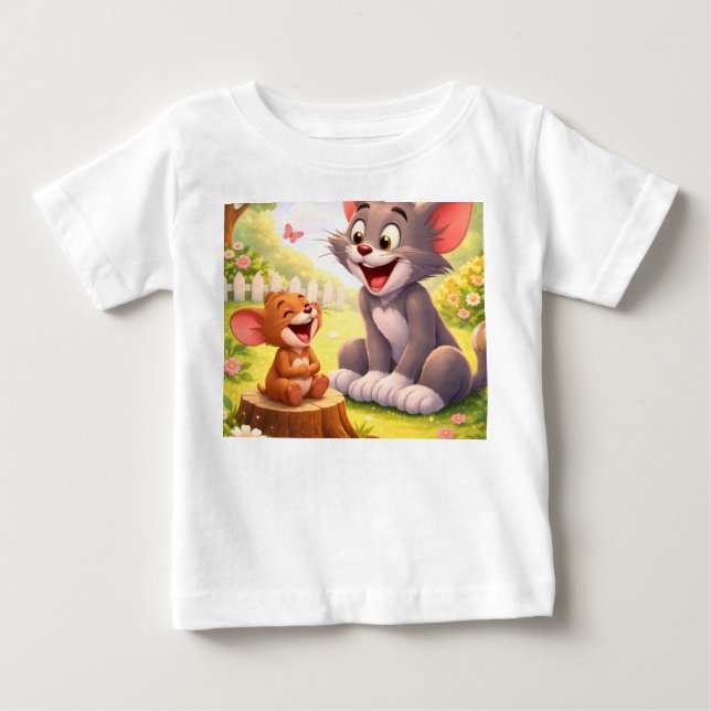 En glädjefylld paus i trädgården t shirt (Framsida)