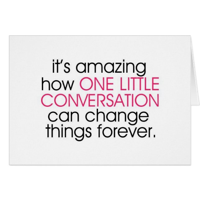 EN GLANS KAN FÅ DIG ATT FALLA I KÄRLEK. HÄLSNINGSKORT (Framsidan Horizontal)