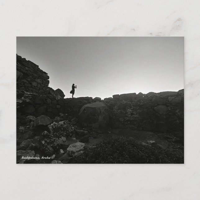 En glimt in i det förflutna/Aruba Vykort (Framsida)